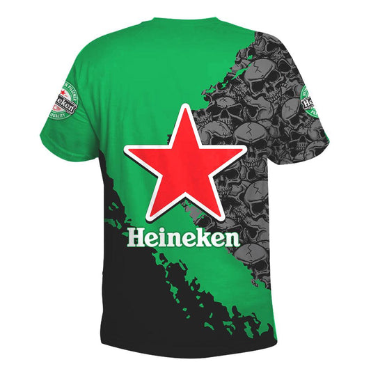 Personalized Heineken Skulls T-Shirt
