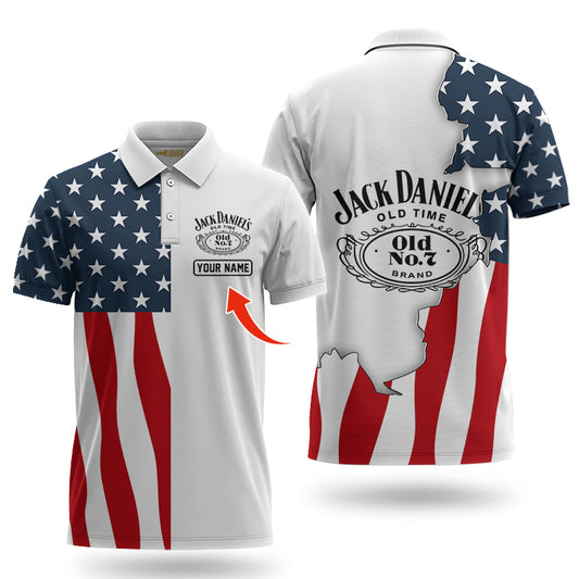 Personalized Jack Daniel's Fourth Of July Polo Shirt