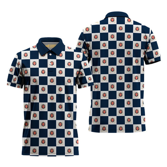 Miller Lite Collab Gingham Polo Shirt