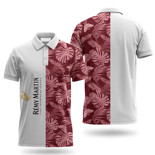 Remy Martin Swiss Cheese Leaf Polo Shirt