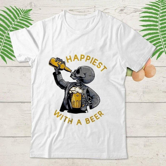 Happiest With A Beer T-Shirt