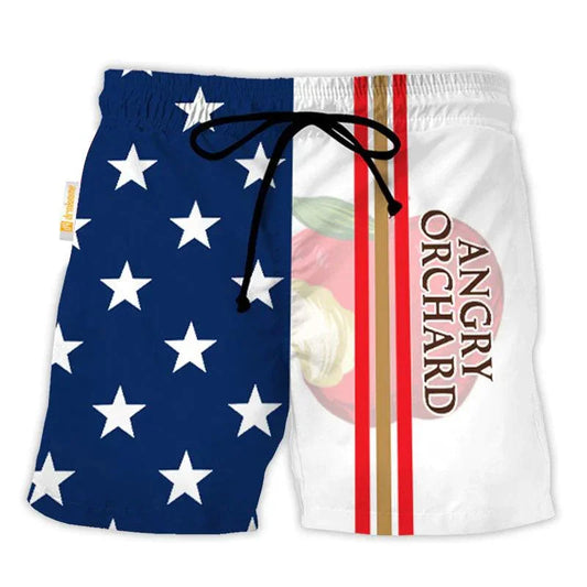 Angry Orchard American Flag Swim Trunks - VinoVogue.com