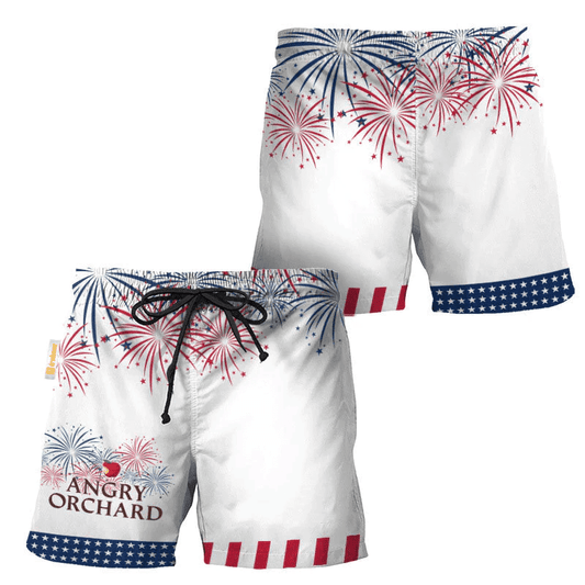 Angry Orchard American Independence Day Swim Trunks