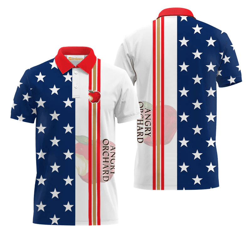 Angry Orchard Fourth Of July Polo Shirt