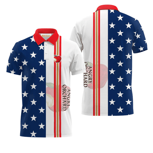 Angry Orchard Fourth Of July Polo Shirt