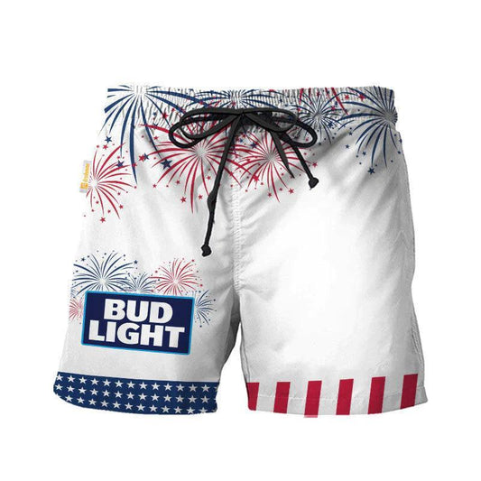 Bud Light American Independence Day Swim Trunks - VinoVogue.com