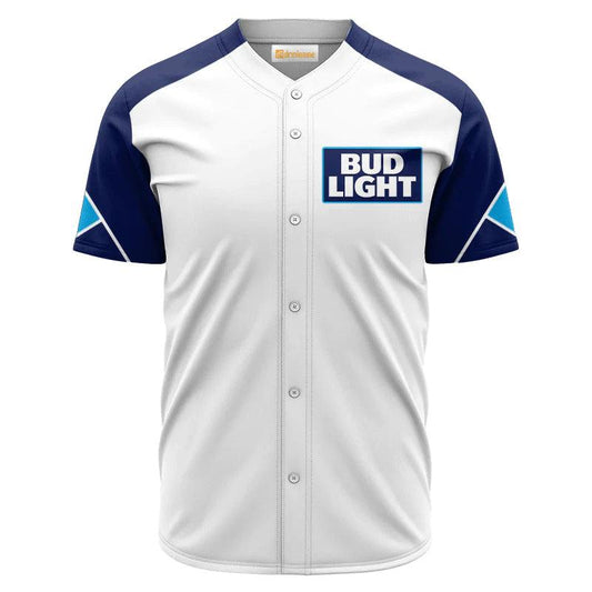 Bud Light White And Blue Jersey Shirt 1