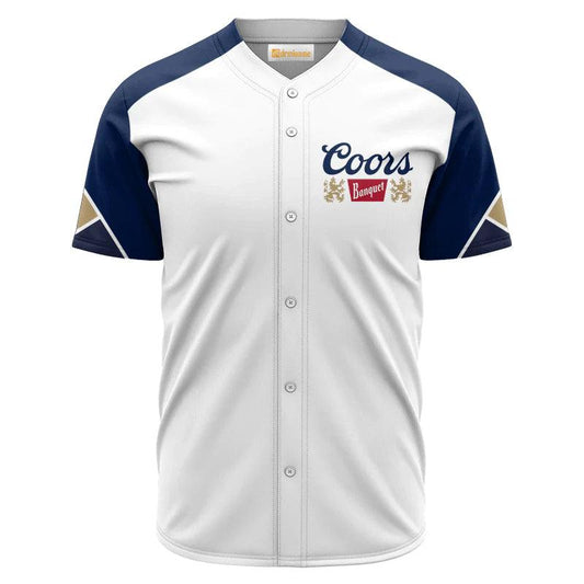 Coors Banquet White And Blue Jersey Shirt 1