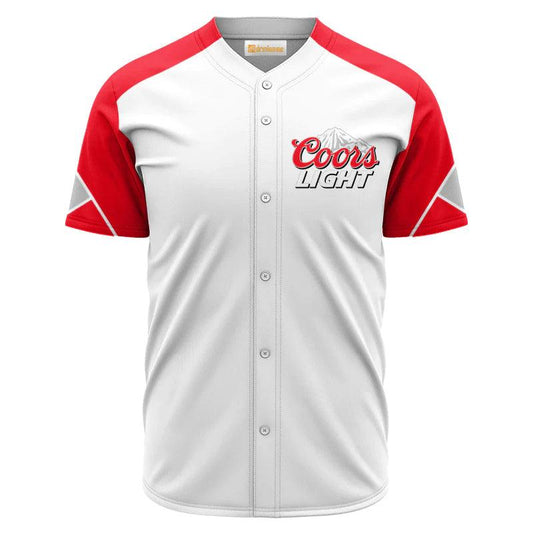 Coors Light White And Red Jersey Shirt 1