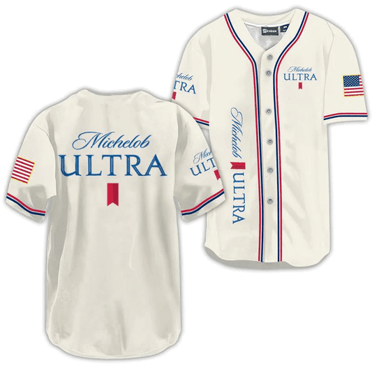 Michelob Ultra USA Flag Baseball Jersey