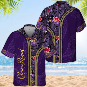 Crown Royal Palm Leaves Majesty Hawaiian Shirt - VinoVogue.com