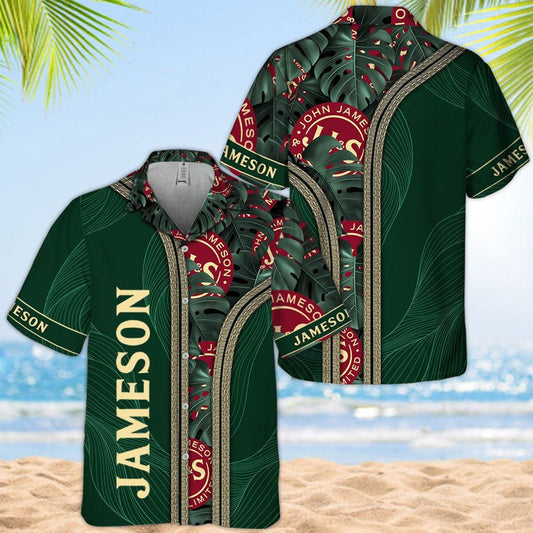 Jameson Palm Leaves Majesty Hawaiian Shirt - VinoVogue.com