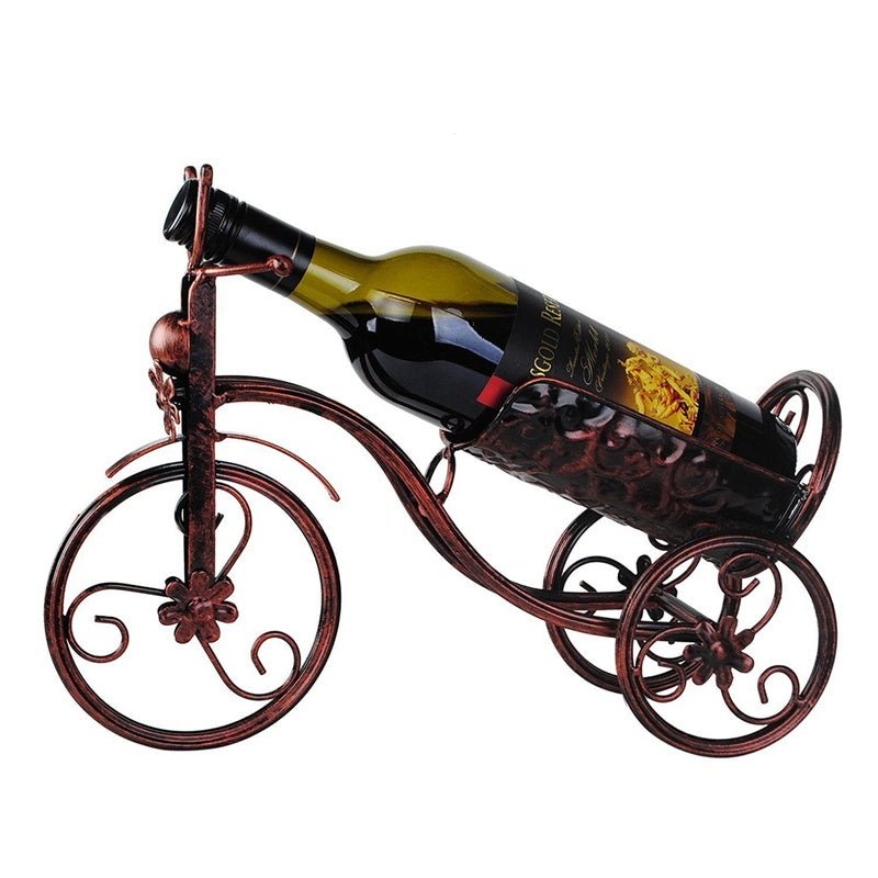 Wine Bottle Holders or Wall Mounted Wine Racks Dispenser Wine Bar Optical Metal bicycles - VinoVogue.com