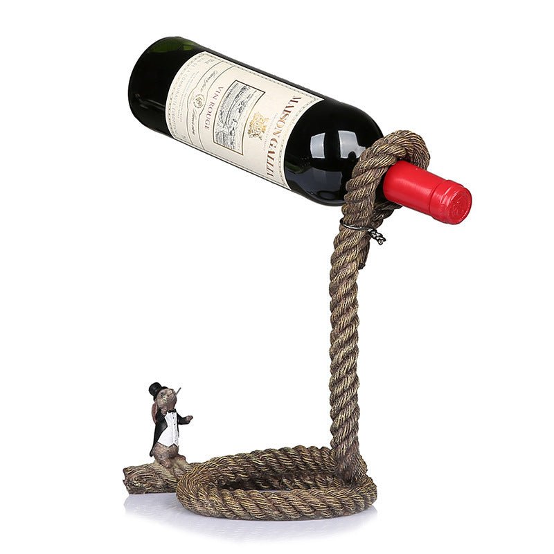 Suspended Rope Wine Rack Decoration Wine Cabinet Decoration Decoration Resin Wholesale - VinoVogue.com