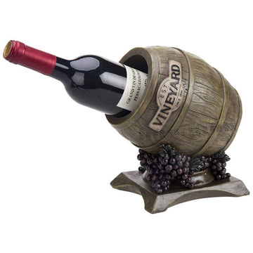 Resin Wine Barrel Cart Wine Rack Creative Home Decoration Creative - VinoVogue.com