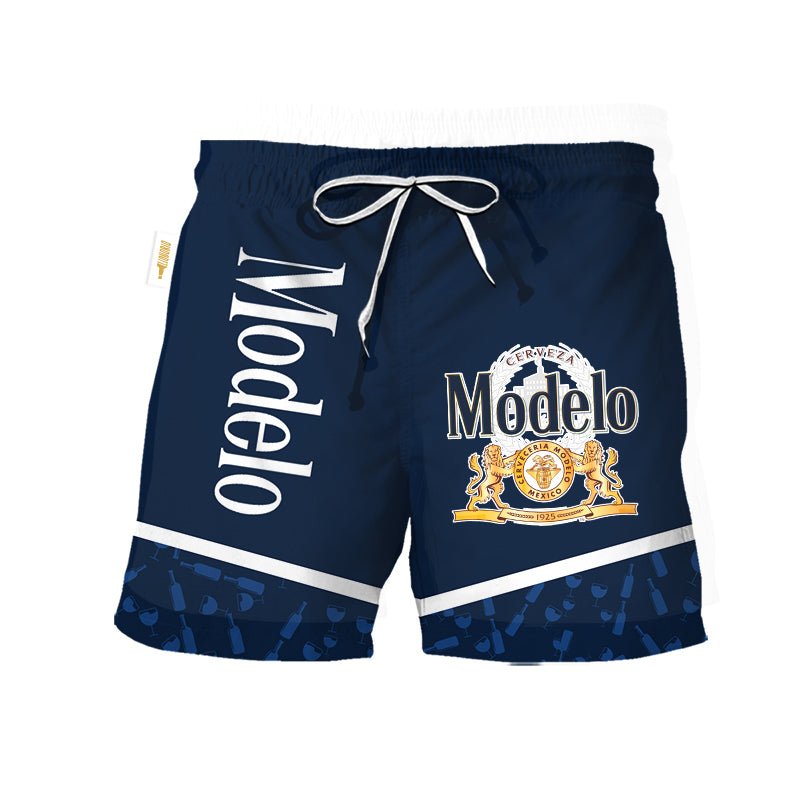 Modelo Bottle Pattern Swim Trunks - VinoVogue.com