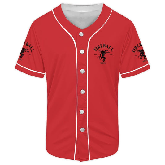 Born To Drink Fireball Baseball Jersey - VinoVogue.com