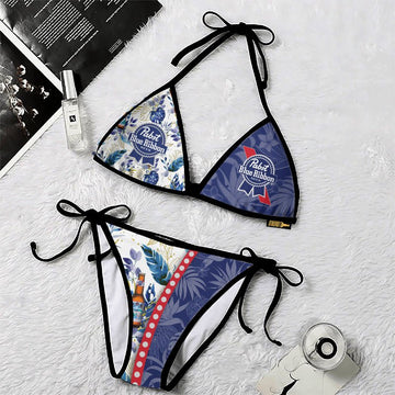 Pabst Blue Ribbon Triangle Beach Bikini - VinoVogue.com