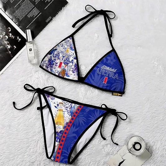 Michelob Flower Triangle Beach Bikini - VinoVogue.com