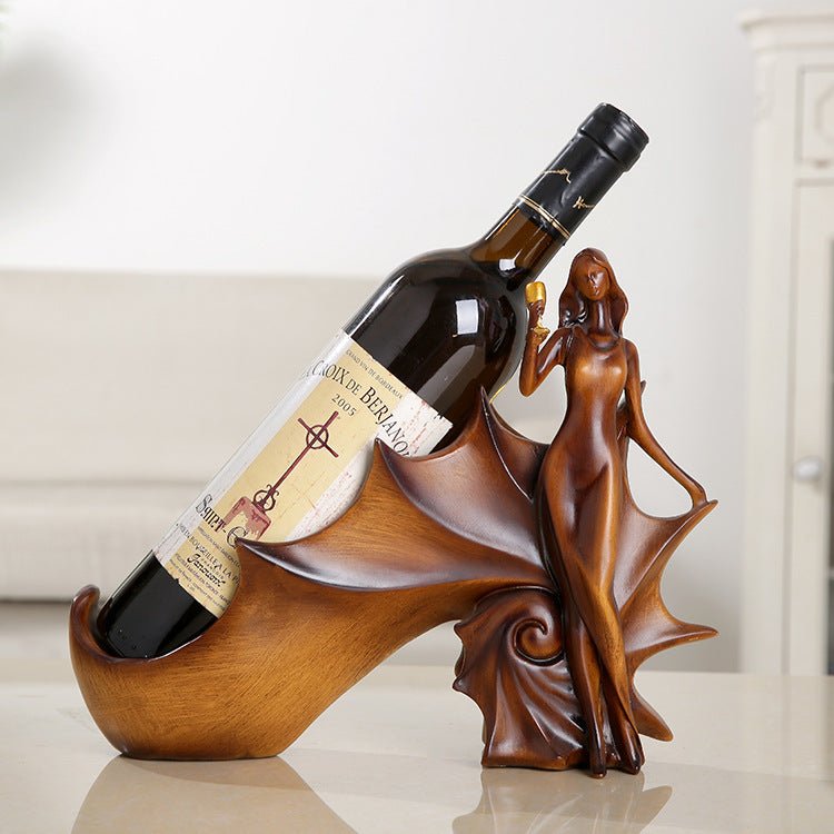 Resin crafts decoration style beauty wine rack - VinoVogue.com