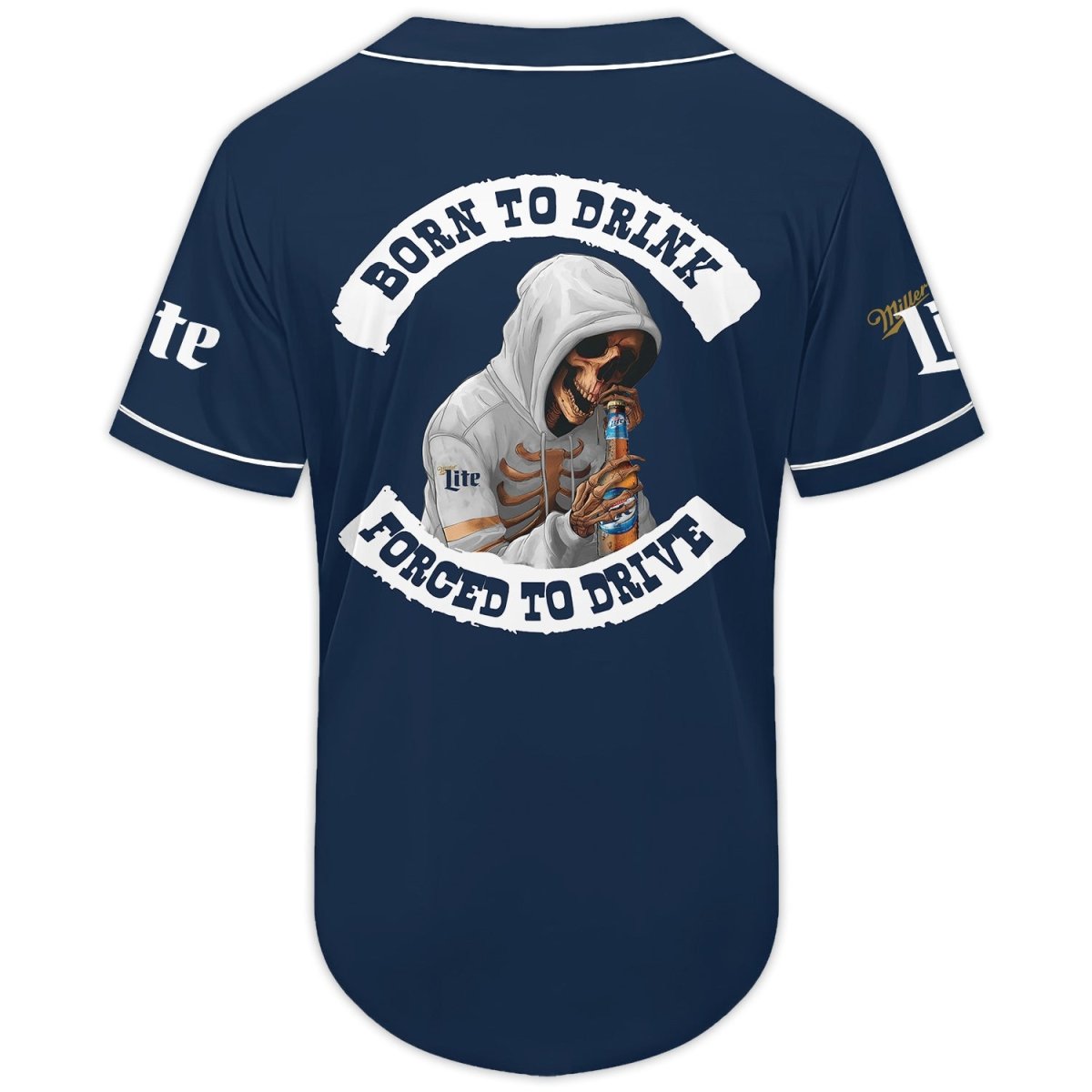 Born To Drink Miller Lite Baseball Jersey - VinoVogue.com