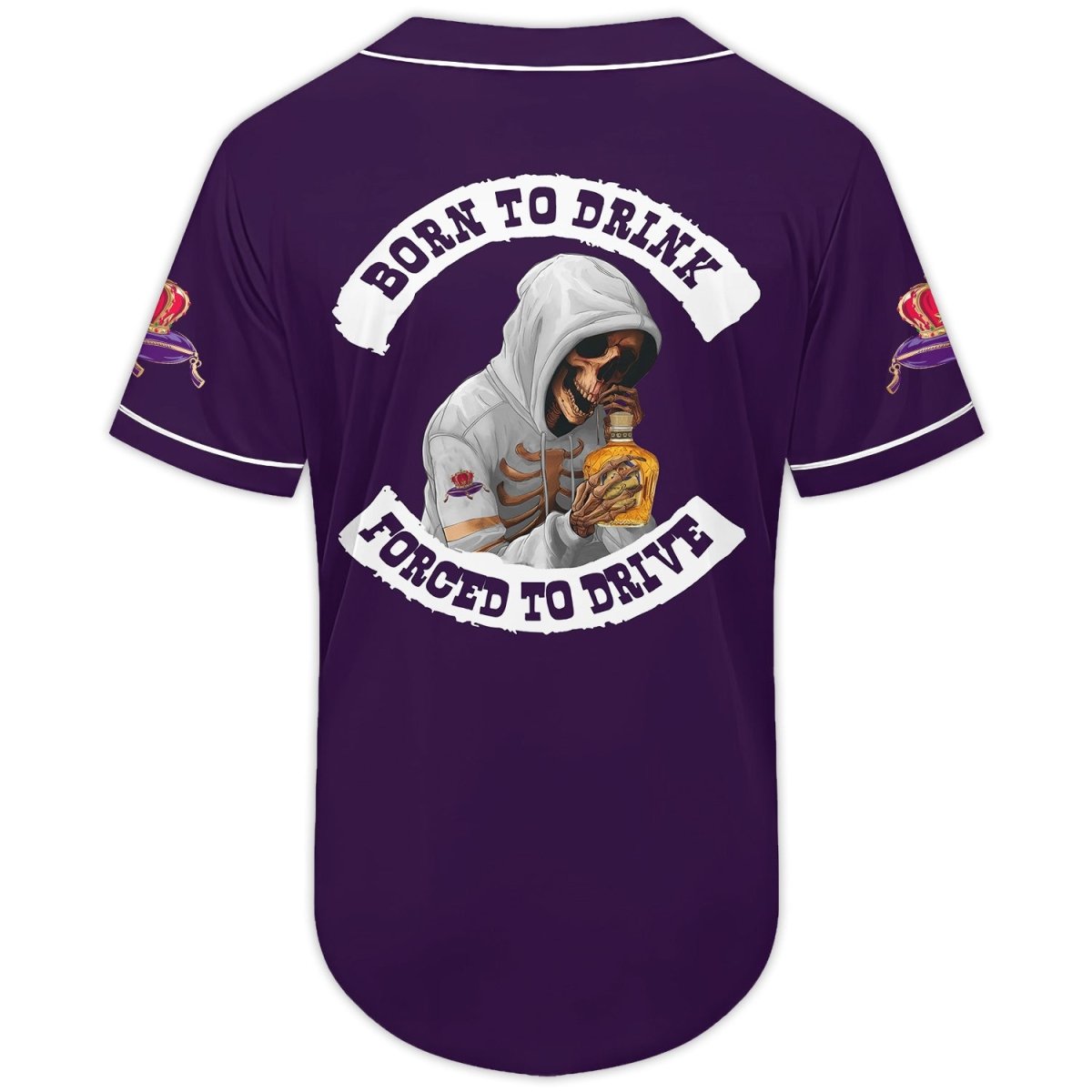 Born To Drink Crown Royal Baseball Jersey - VinoVogue.com