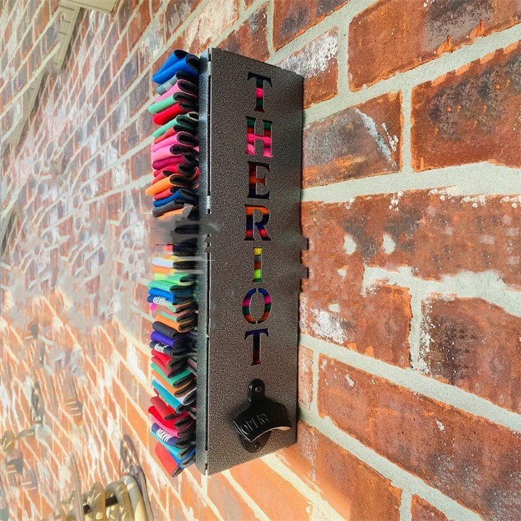 Beer Can Opener Wall Mounted Can Cooler Holder With Bottle Opener - VinoVogue.com