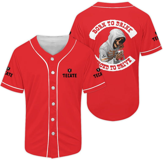 Born To Drink Tecate Baseball Jersey - VinoVogue.com