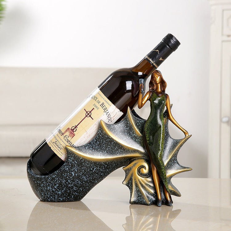 Resin crafts decoration style beauty wine rack - VinoVogue.com