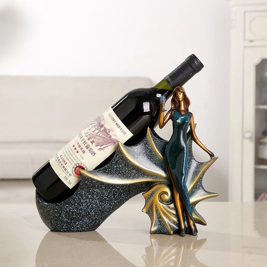 Resin crafts decoration style beauty wine rack - VinoVogue.com