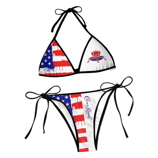 Crown Royal American Flag Triangle Beach Bikini - VinoVogue.com