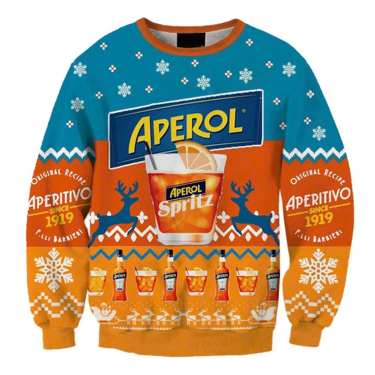 Aperol Spritz Christmas Ugly Sweater - VinoVogue.com