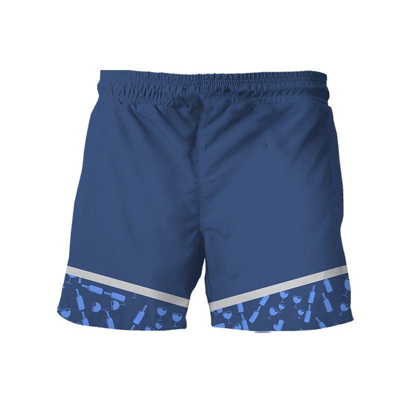 Busch Light Bottle Pattern Swim Trunks - VinoVogue.com