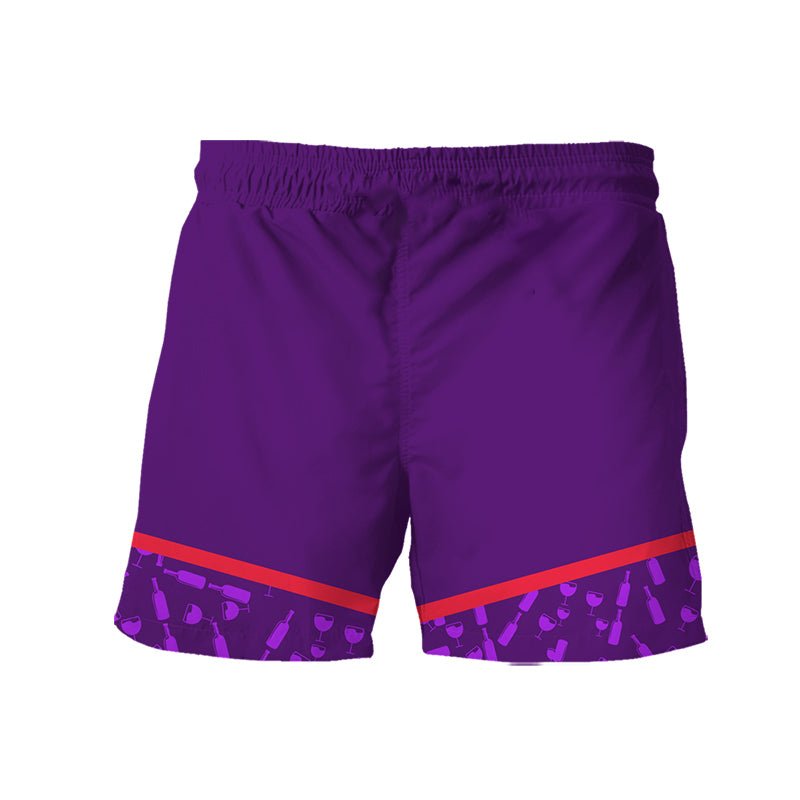 Crown Royal Bottle Pattern Swim Trunks - VinoVogue.com