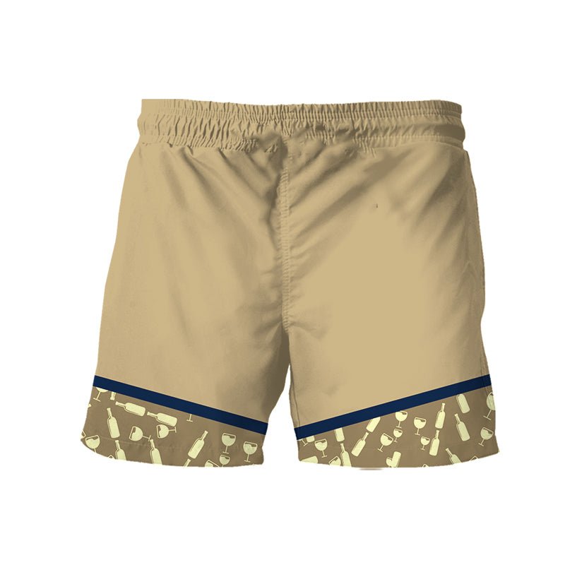 Coors Banquet Bottle Pattern Swim Trunks - VinoVogue.com