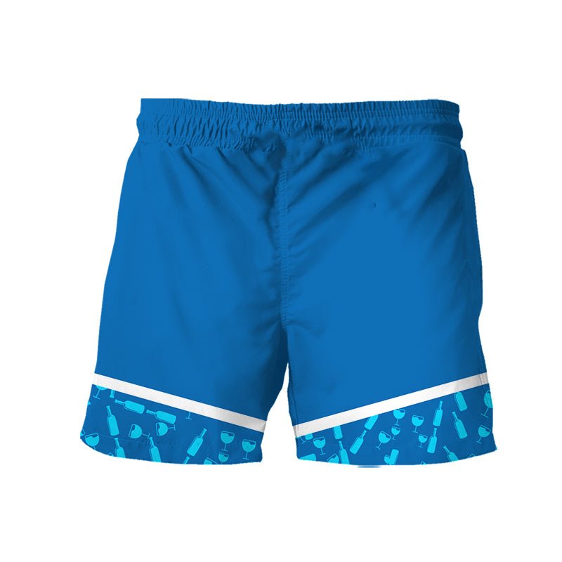 Bud Light Bottle Pattern Swim Trunks - VinoVogue.com