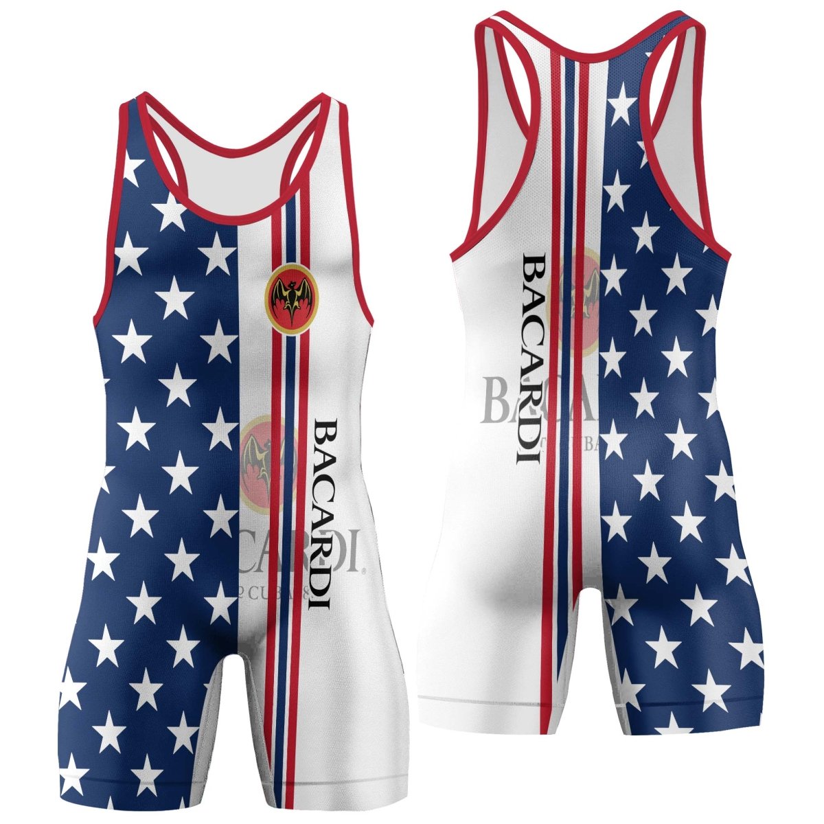 Bacardi Fourth Of July Wrestling Singlet - VinoVogue.com