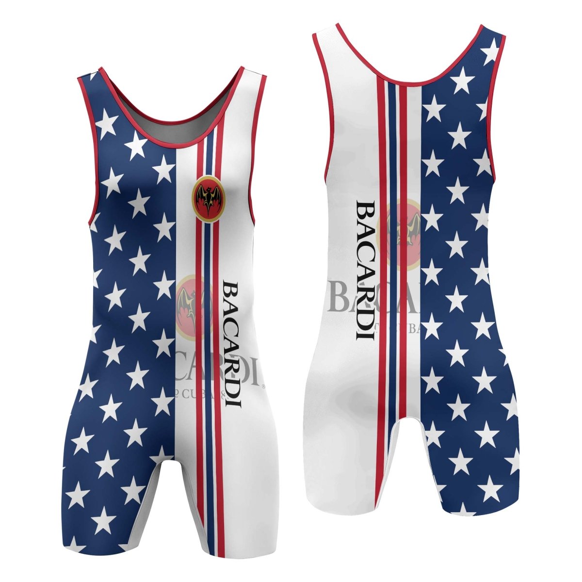 Bacardi Fourth Of July Wrestling Singlet - VinoVogue.com