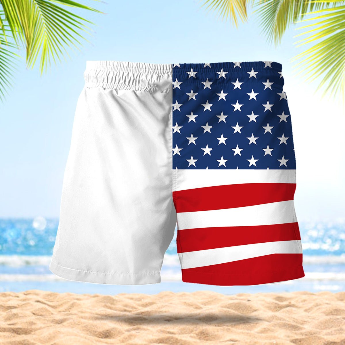 Red Bull American Flag Swim Trunks - VinoVogue.com