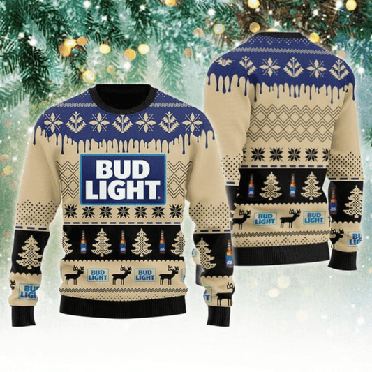 Bud Light Christmas Festival Ugly Sweater - VinoVogue.com