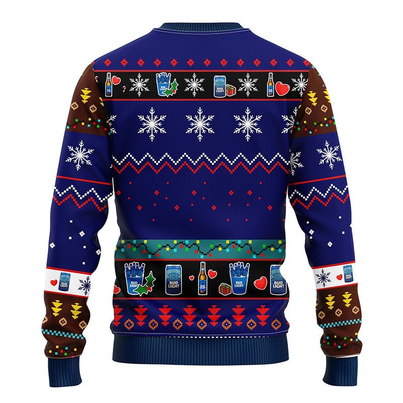 Bud Light Christmas Ugly Sweater - VinoVogue.com