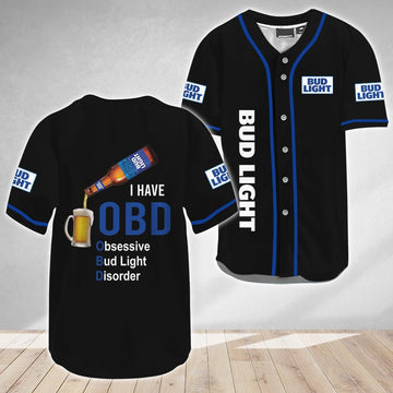 I Have OBD Bud Light Baseball Jersey - VinoVogue.com