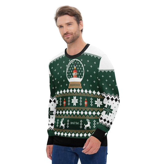 Buffalo Trace Christmas Crystal Ball Ugly Sweater