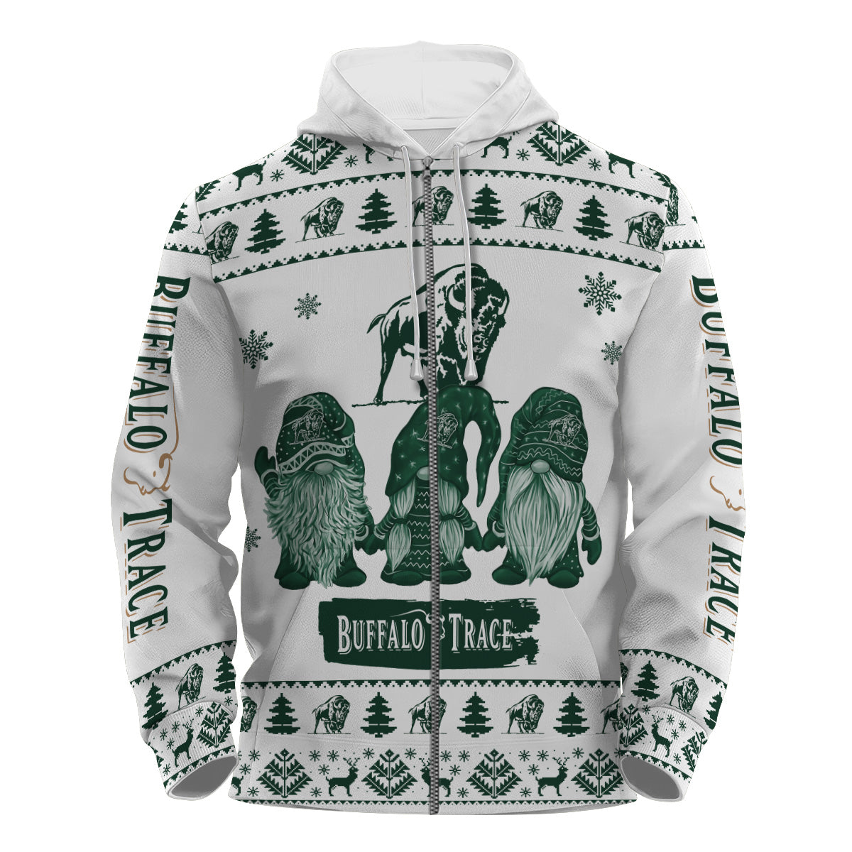 Buffalo Trace Christmas Gnomies Pullover & Zip Hoodie