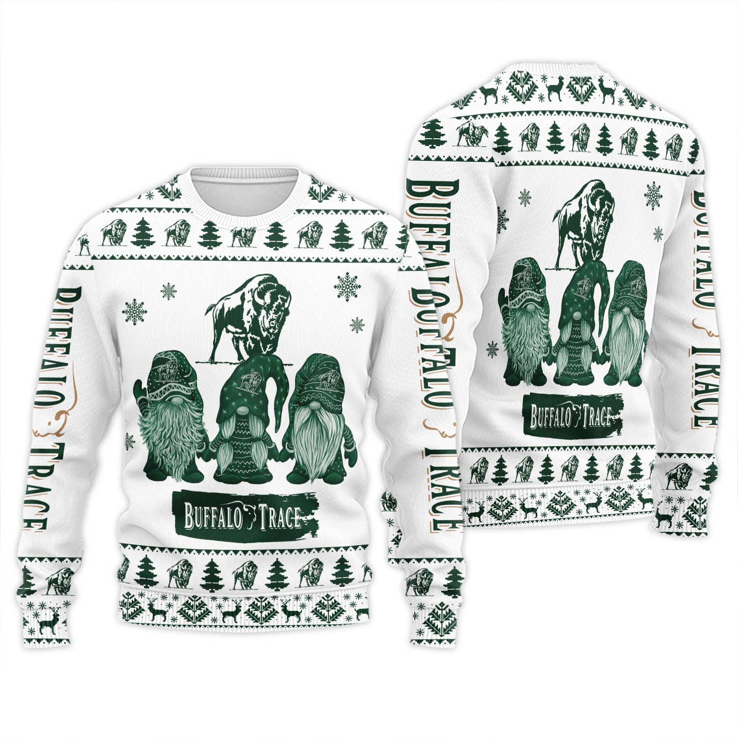 Buffalo Trace Christmas Gnomies Ugly Sweater