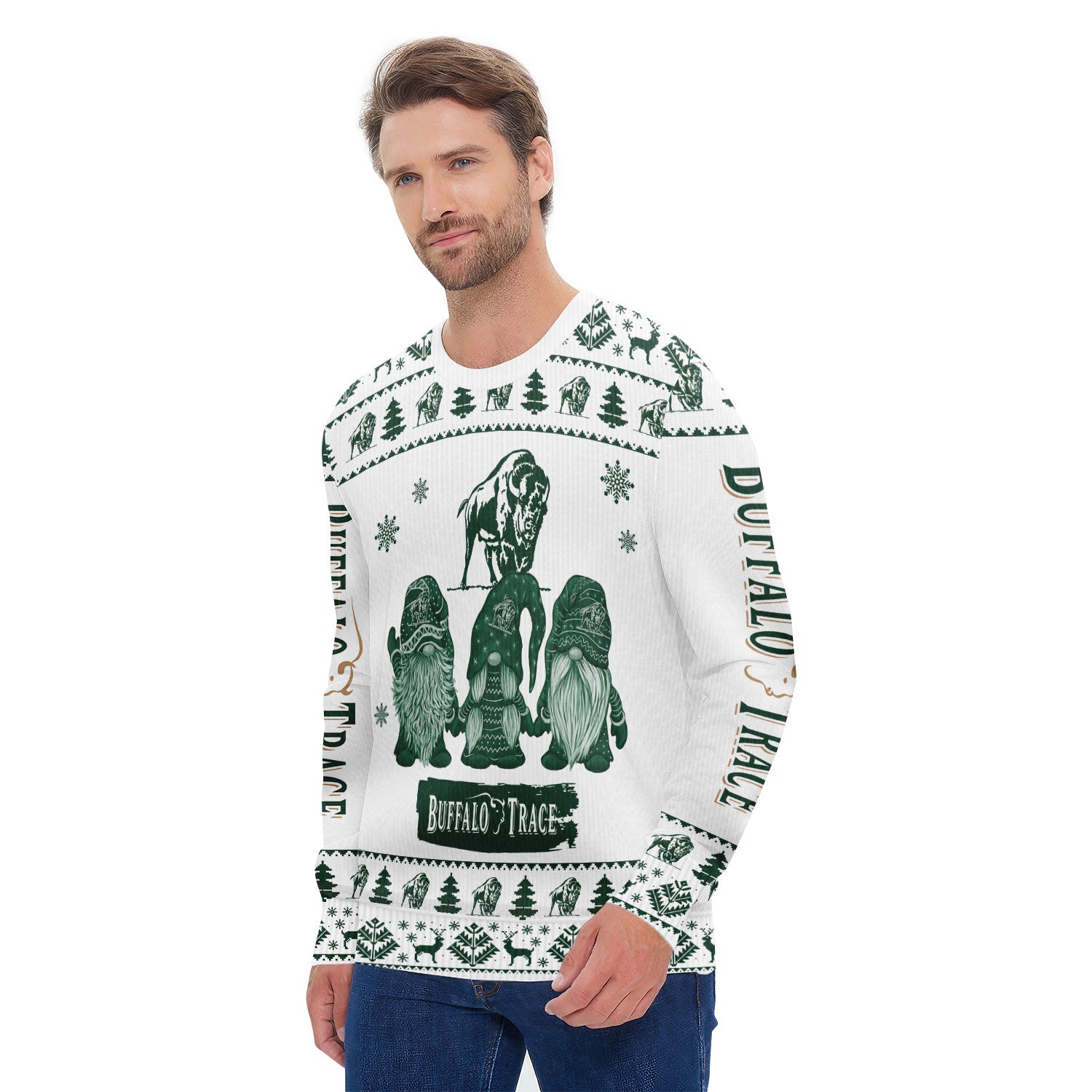 Buffalo Trace Christmas Gnomies Ugly Sweater