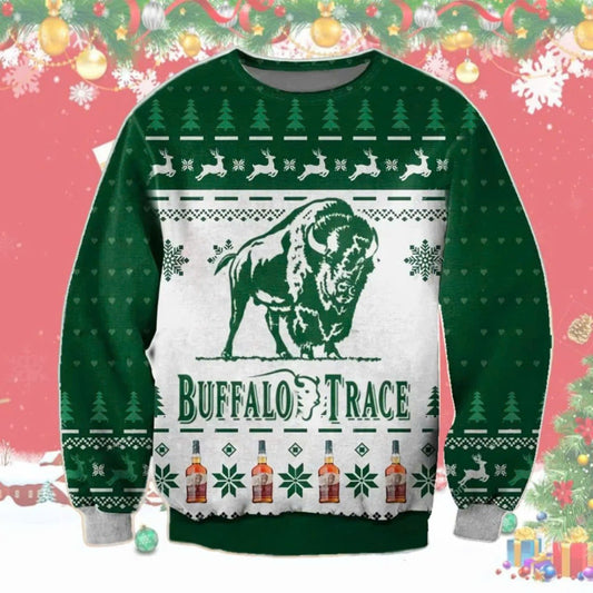 Buffalo Trace Christmas Ugly Sweater - VinoVogue.com