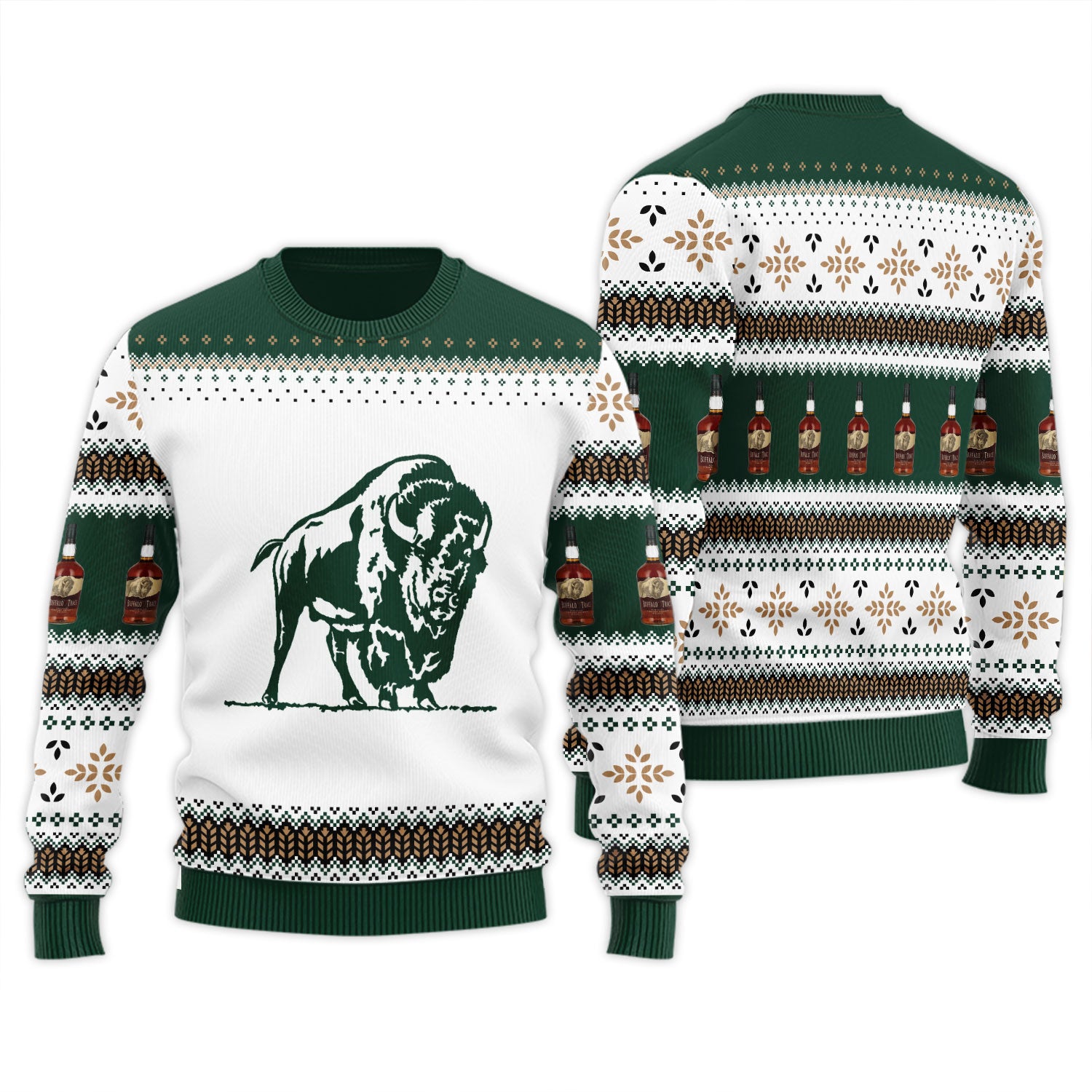 Buffalo Trace Festive Holiday Ugly Sweater