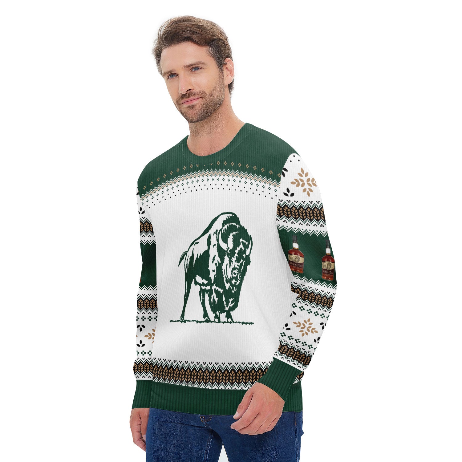 Buffalo Trace Festive Holiday Ugly Sweater