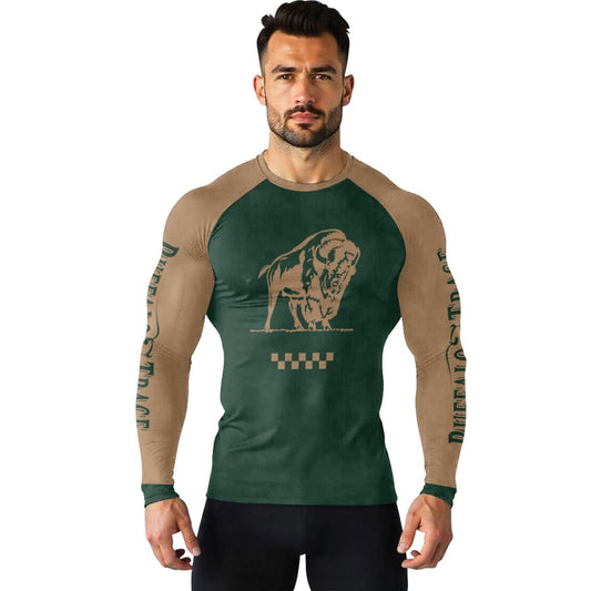 Buffalo Trace Green Rash Guard - VinoVogue.com